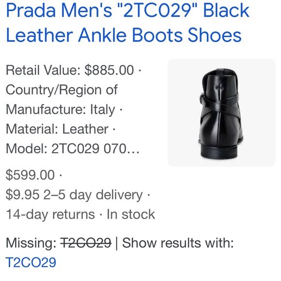 Prada never worn ! Size 8 all Italian leather - Picture 4 of 4